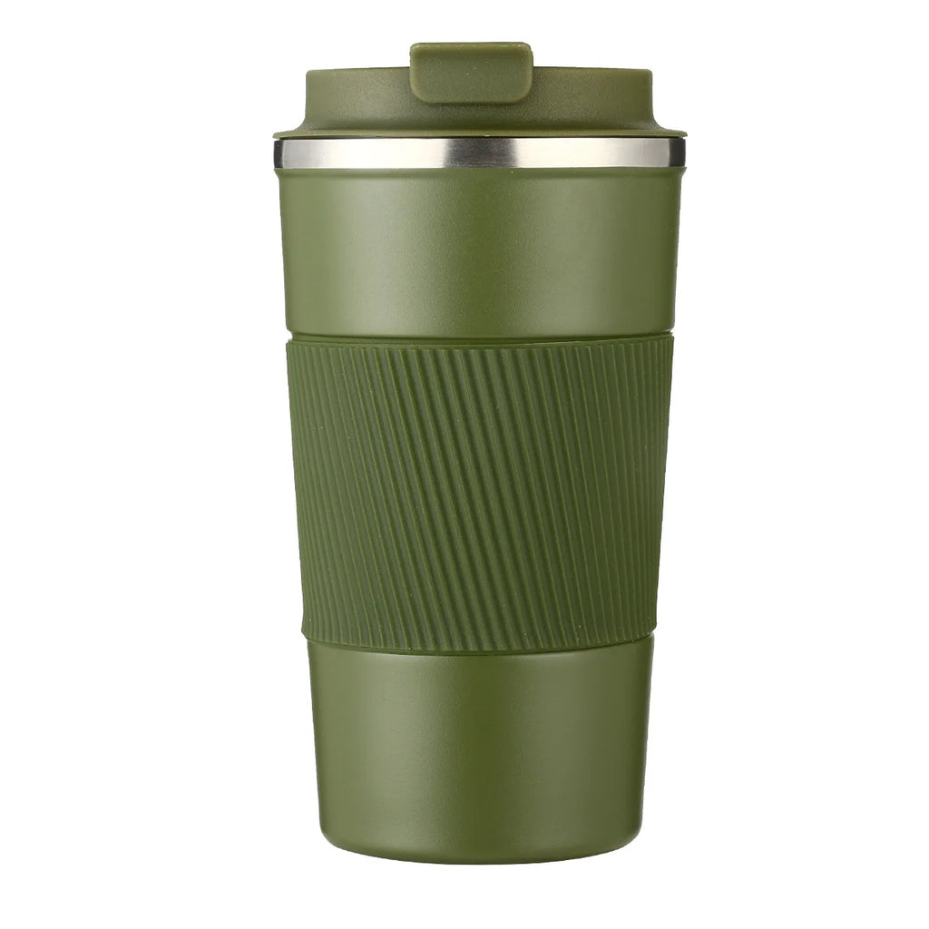 380/510ML Stainless Steel Travel Mug, Double-Walled Vacuum Cup, Ideal for Hot and Cold Beverages, Gym, and Car Use Holiday Gift Oasis Select Army Green 380ml