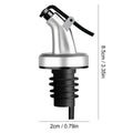 Oil Bottle Spout Leak Proof Nozzle Classic Oil Spouts for Bottles Liquor Bottle Pourers Spouts for Olive Oil Soy Sauce Vinegar Oasis Select Silver