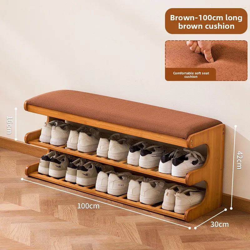 shoe changing stool at the door of the home, small apartment entering the door for storage, shoe stool entering the home Oasis Select Brown 100 long