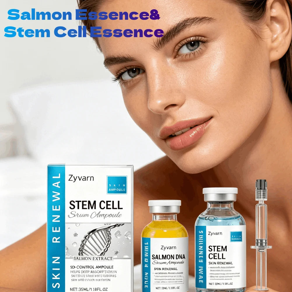 Korean Salmon Ampoule Serum – Peptide Firming Anti-Aging Face Ampoule Serum Oasis Select blue