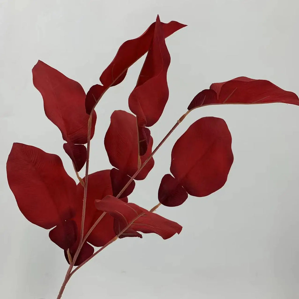 80cm Simulated Large Orange Leaf Decoration Garden Bonsai Simulated Dried Flower Wall Decoration Shooting Props Home Decoration Oasis Select YRD