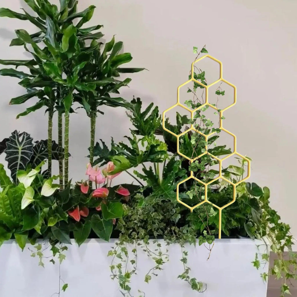 1PC Plant Trellis Rustproof Plastic Support for Potted Vines and Flowers Indoor Outdoor Garden Climbing Frame Garden Stakes Oasis Select