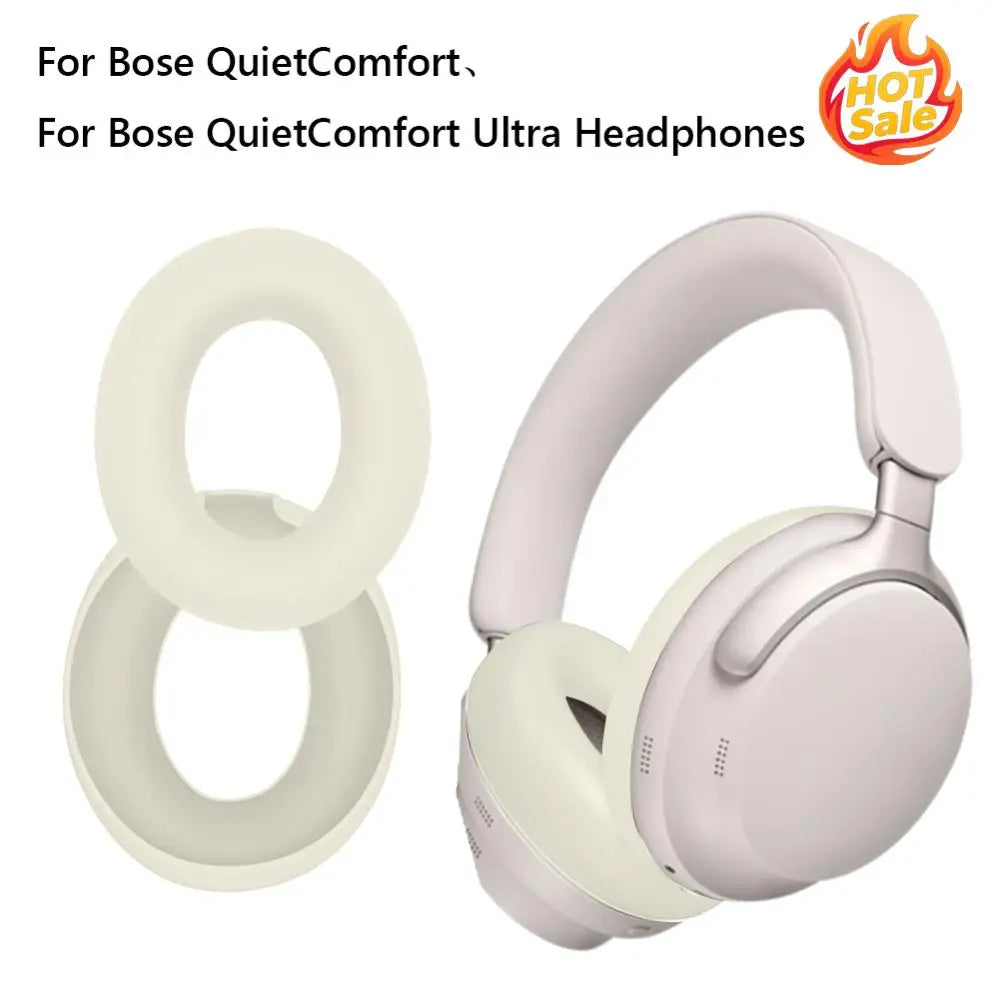 Silicone Case Anti-Scratch Protective Case Washable Ear Pads Cover Protector for Bose QuietComfort/QuietComfort Ultra Headphone Oasis Select