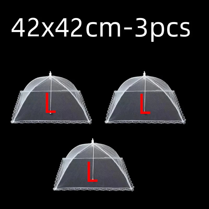 Collapsible Mesh Food Cover – Pop-Up Fly Net for BBQ & Outdoors Mesh Food Cover Oasis Select 17inch 43x43cm 3pcs