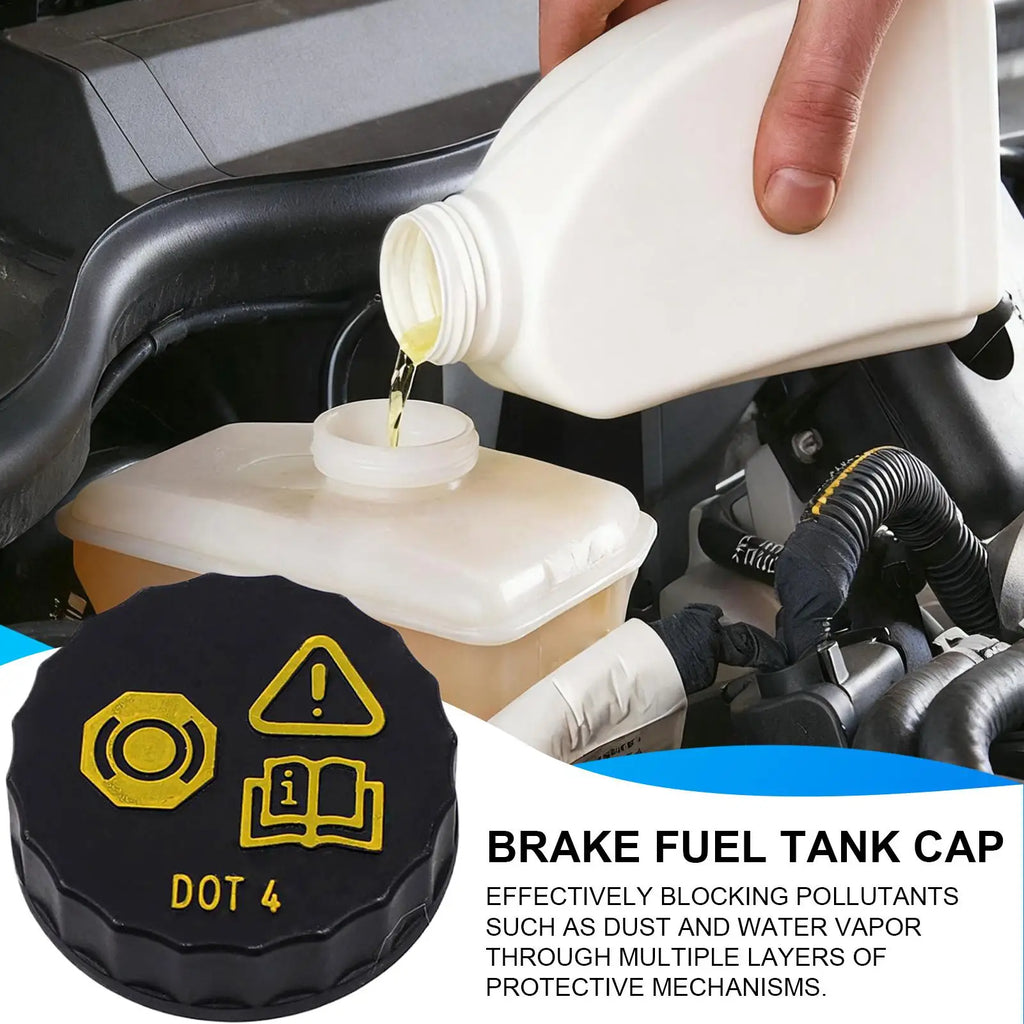 Brake Master Cylinder Cap Brake Fluid Cap Double-Layer Dustproof Cover for Travel Adventure Vehicles Industrial Motorcycle Auto Oasis Select