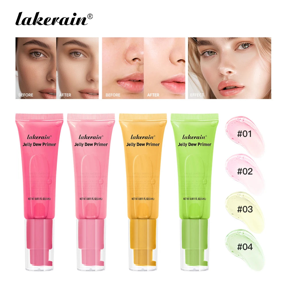 Lakerain Jelly Dew Primer Makeup Long Lasting Moisturising Semi-transparent Jelly Texture Pre Makeup Base Cream Cosmetics Oasis Select