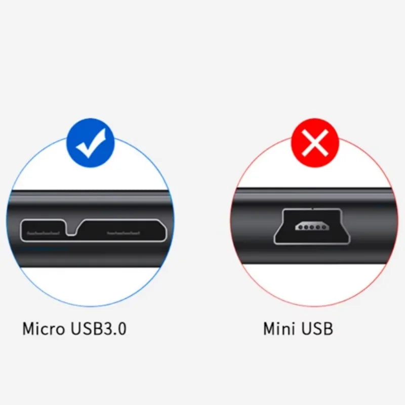 1m 3m USB 3.0 Micro B Cable 5Gbps Data Cable 3A Fast Charging External HDD Cable USB Cord for Samsung Hard Disk SSD Sata Cable Oasis Select