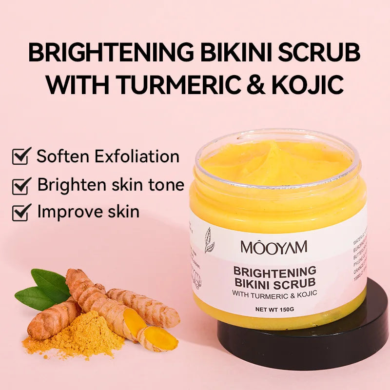 Vitamin Body Brightening Scrub – Kojic Acid & Turmeric 150g