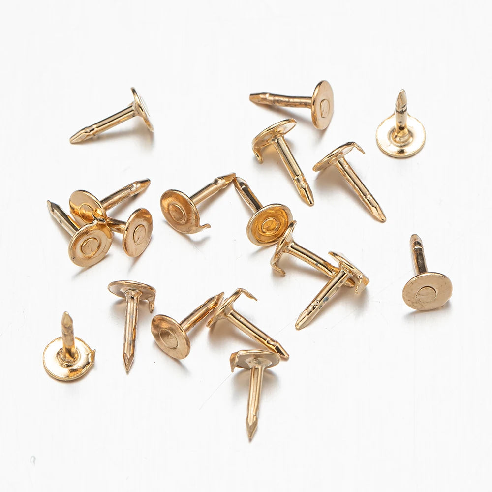 200Pcs Butterfly Clutch with Blank Pins Backs Tie Tacks Replacement for DIY Craft& Badge Jewelry Making -Locking Pin Backs Oasis Select KC Gold Pin 200 Pieces