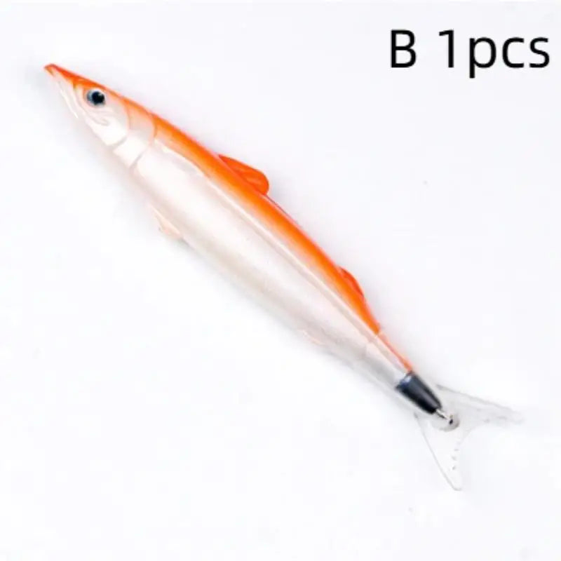Realistic Fish Pattern Gel Pen 1/3/5Pcs Cute Novelty Stationery for Students School Office Daily Writing Oasis Select B
