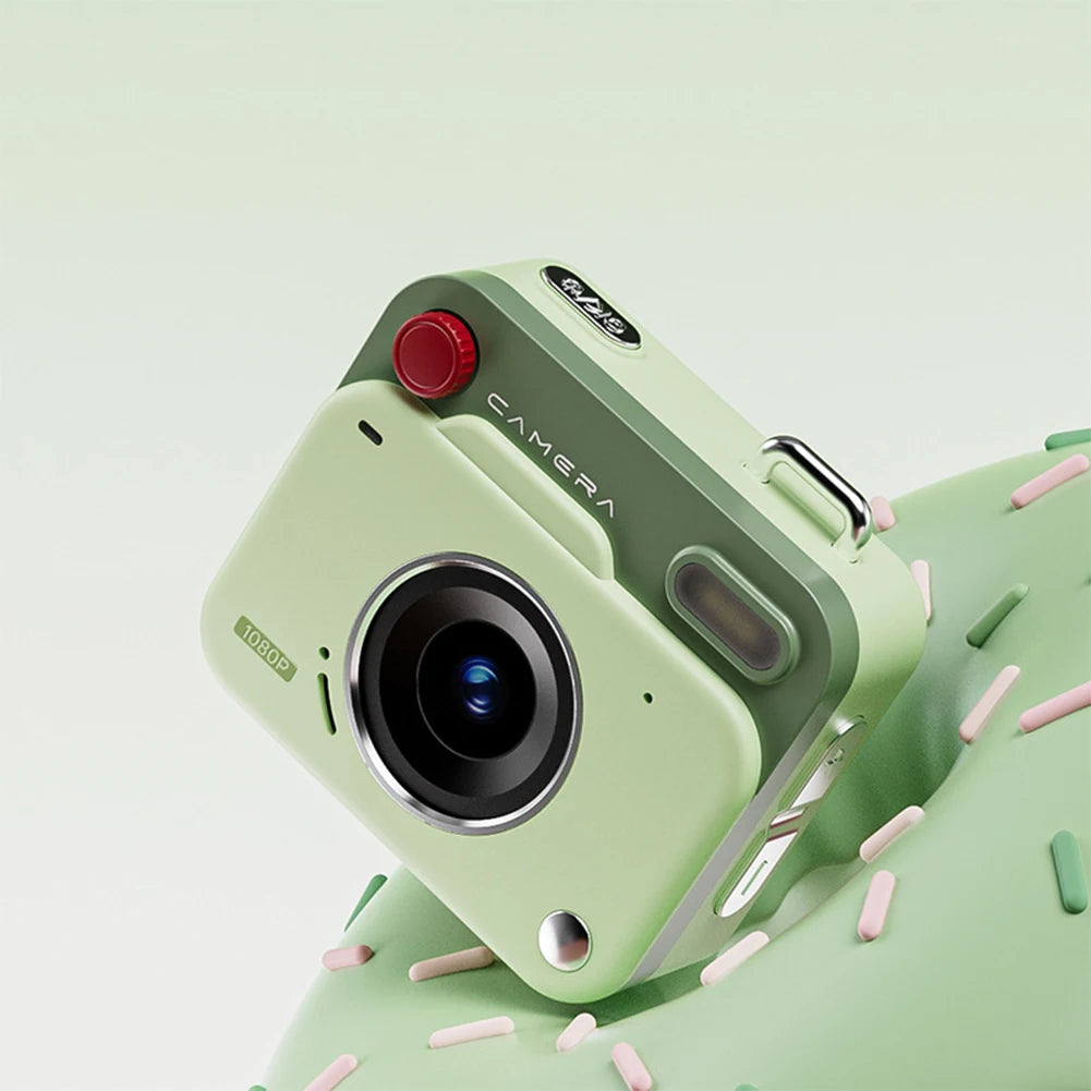 HD Retro Mini Digital Camera – 48MP, 1080P, Flash & Keychain