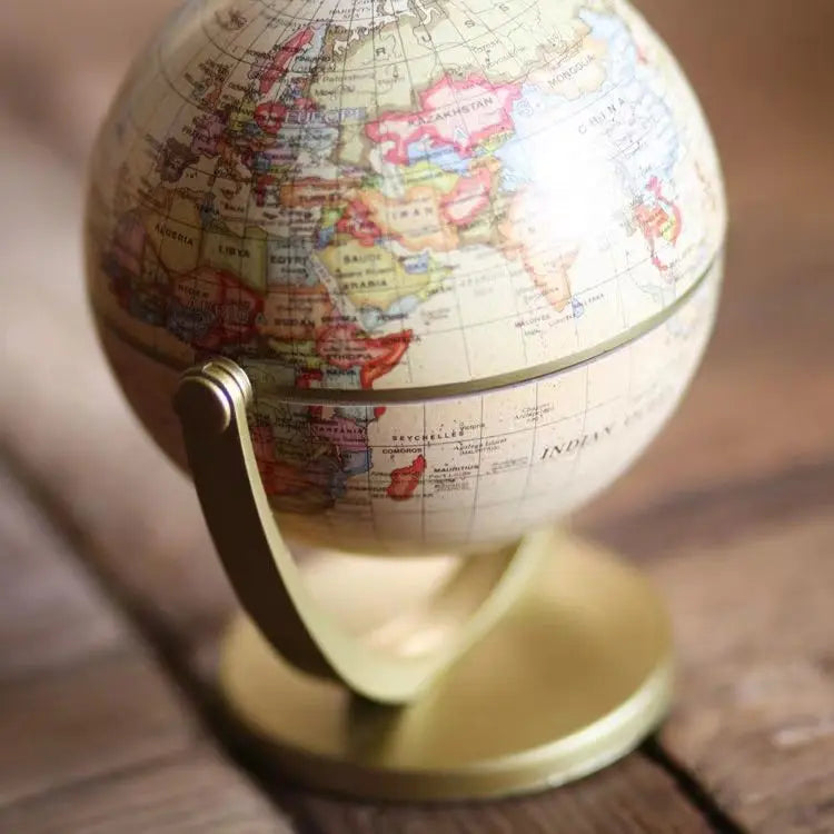 Retro Globe Ornaments Universal Globe Study Decoration Globe Small Mini Trumpet Oasis Select