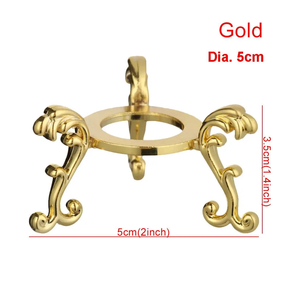 Crystal Ball Stand Display Holder Glass Sphere Stand Ball Base For Soccer Volley Ball Football Rugby Oasis Select gold dia5cm