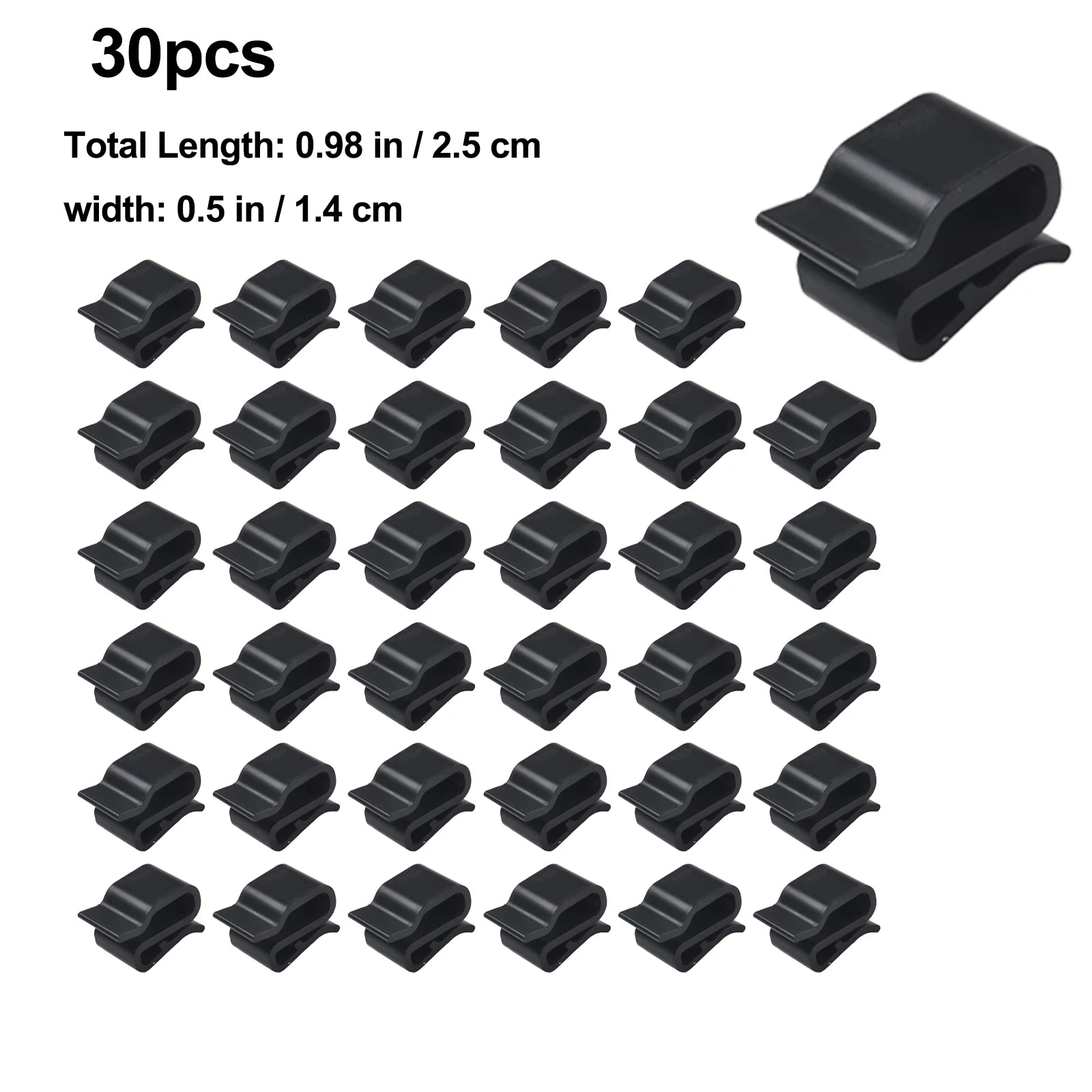 30Pcs Photovoltaic Solar Panel Cable Clamp Wire Clips Outdoor Trailer Frame Wire Clips Solar Panel Boat Oasis Select