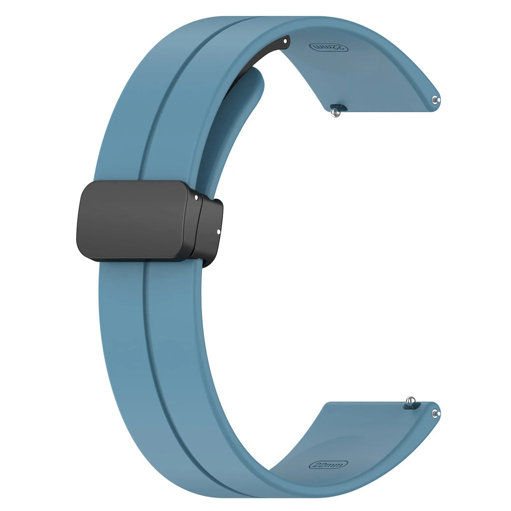 Silicone Watch Band 20mm/22mm – Xiaomi Samsung Huawei Strap Silicone Watch Band Oasis Select M Blue 20MM