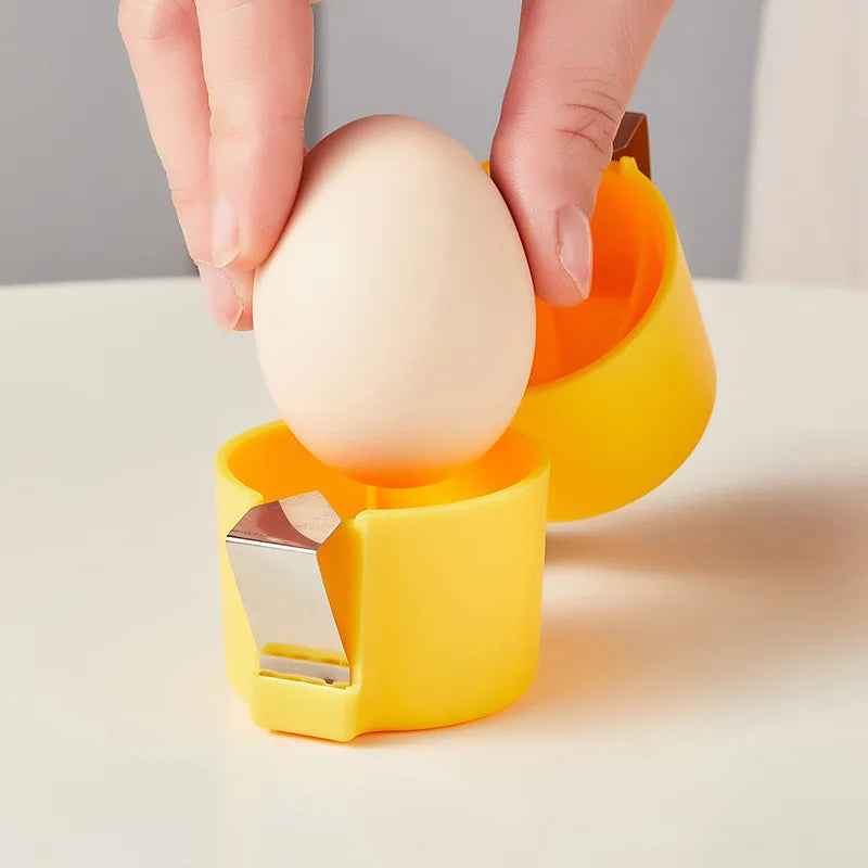 Stainless Steel Household Egg Opener Creative Cute Egg Shell Opener Portable Kitchen Baking Tool Egg Peeler For Cooking Gadgets Oasis Select
