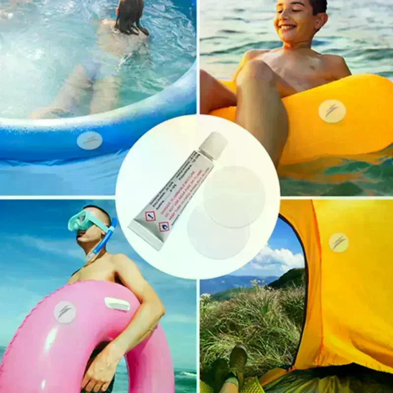 PVC Inflatable Repair Kit – 10 Sets, Patches & Glue | Air Mattress