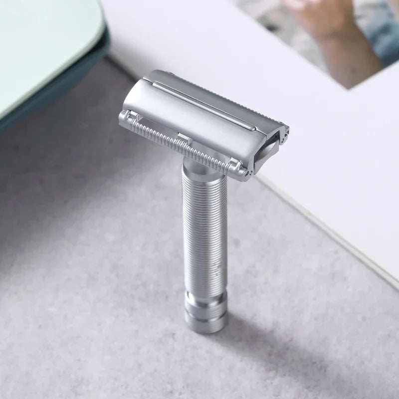 Yaqi Monarch Double Edge Safety Razor – Matte Chrome 0.90mm