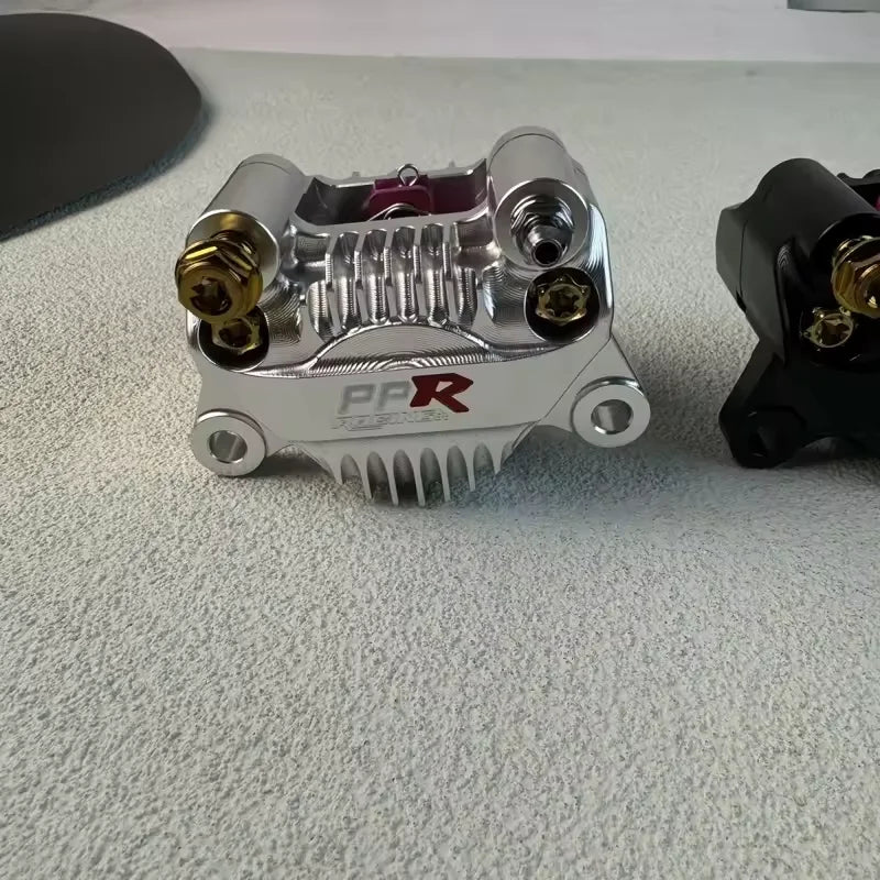 PPR radiation heat dissipation small crab caliper modification rear wheel disc brake caliper sintered brake pad assembly Oasis Select Silver