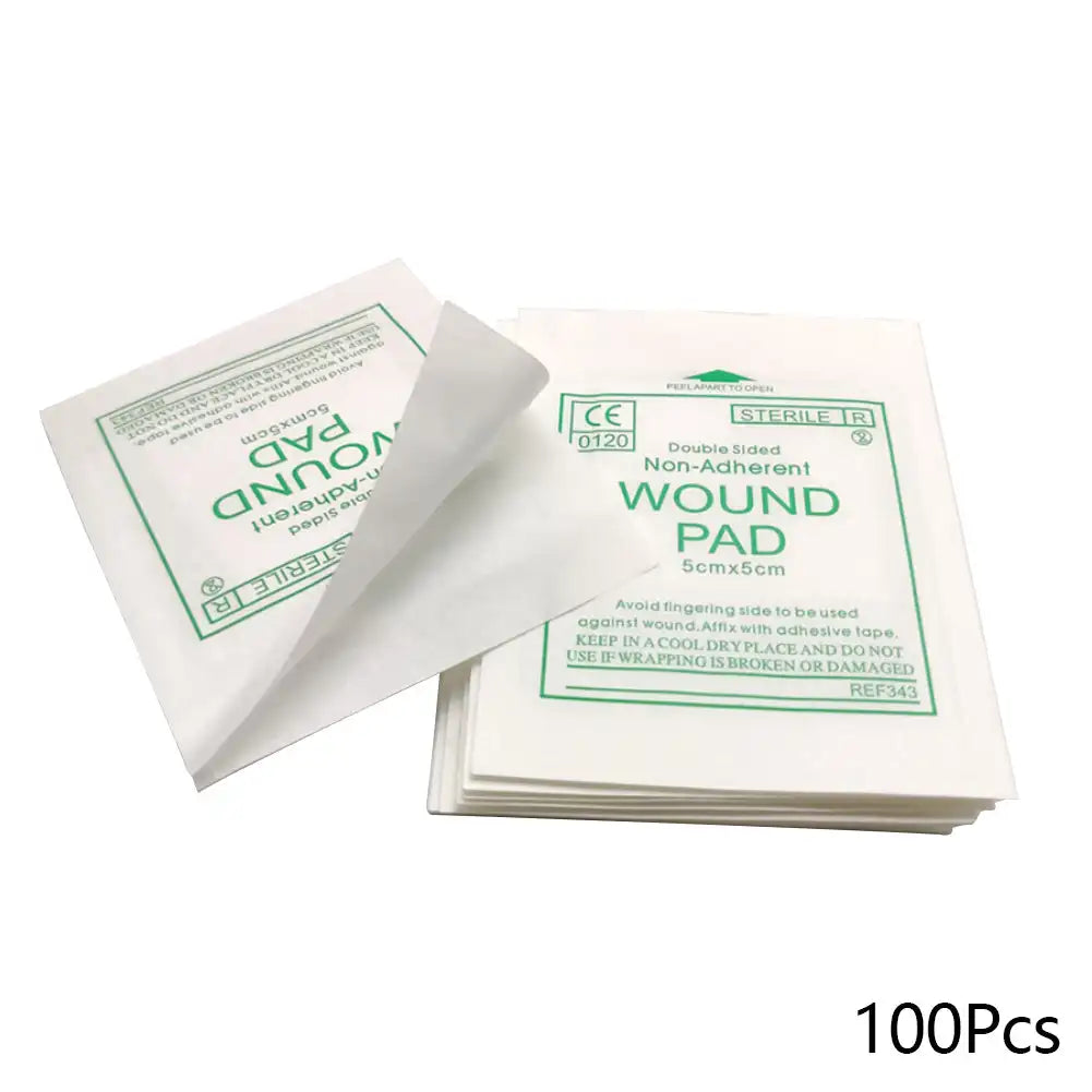 50/100Pcs Sterile Non-woven Gauze Pad Wound Care Supplies Gauze Pad Cotton First Aid Waterproof Wound Dressing First Aid Kits Oasis Select 100Pcs