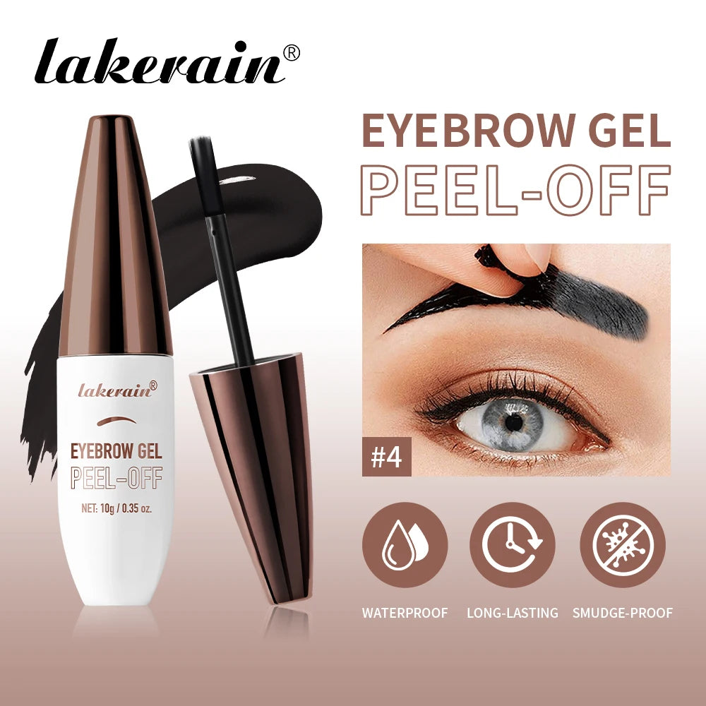 Lakerain Eyebrow Gel Tattoo Easy Peel-off Liquid Dyeing Eyebrow Cream Waterproof Durable Brow Tint Film Forming Cosmetics Oasis Select