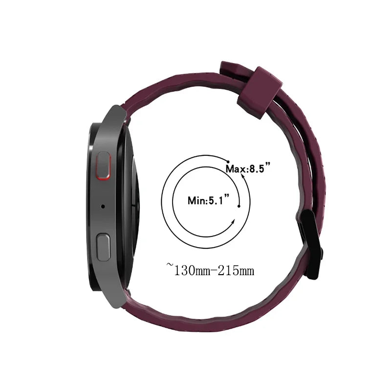 Silicone Watch Band 20mm 22mm – Samsung Huawei Garmin Strap Smartwatch Band Oasis Select