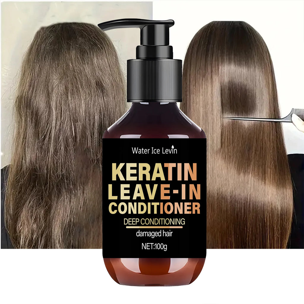 Keratin Leave-In Conditioner with Biotin & Collagen - Repairs Damaged Hair for Deep Moisture, Softness & Shine, Hair Treatment. Oasis Select