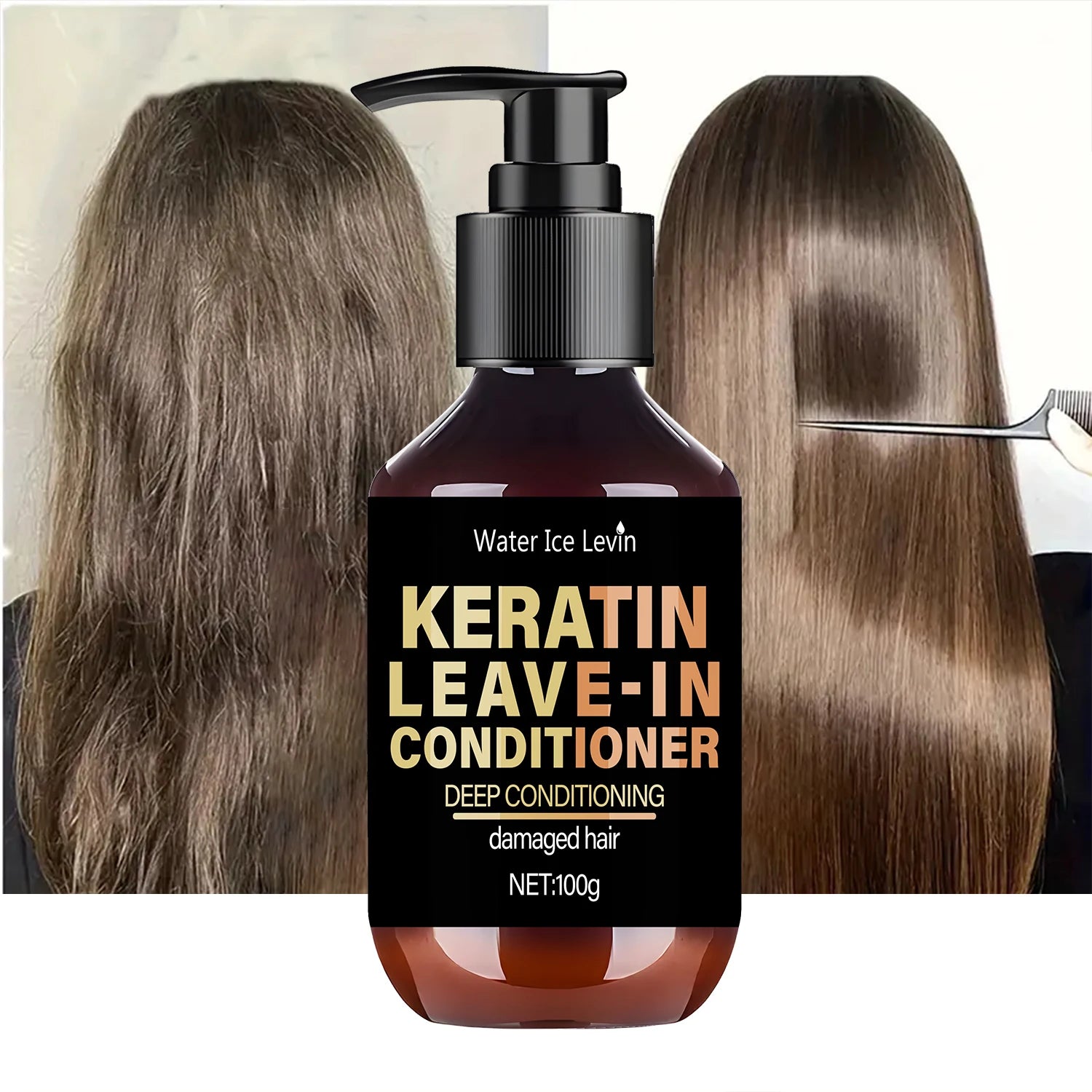 Keratin Leave-In Conditioner with Biotin & Collagen - Repairs Damaged Hair for Deep Moisture, Softness & Shine, Hair Treatment. Oasis Select