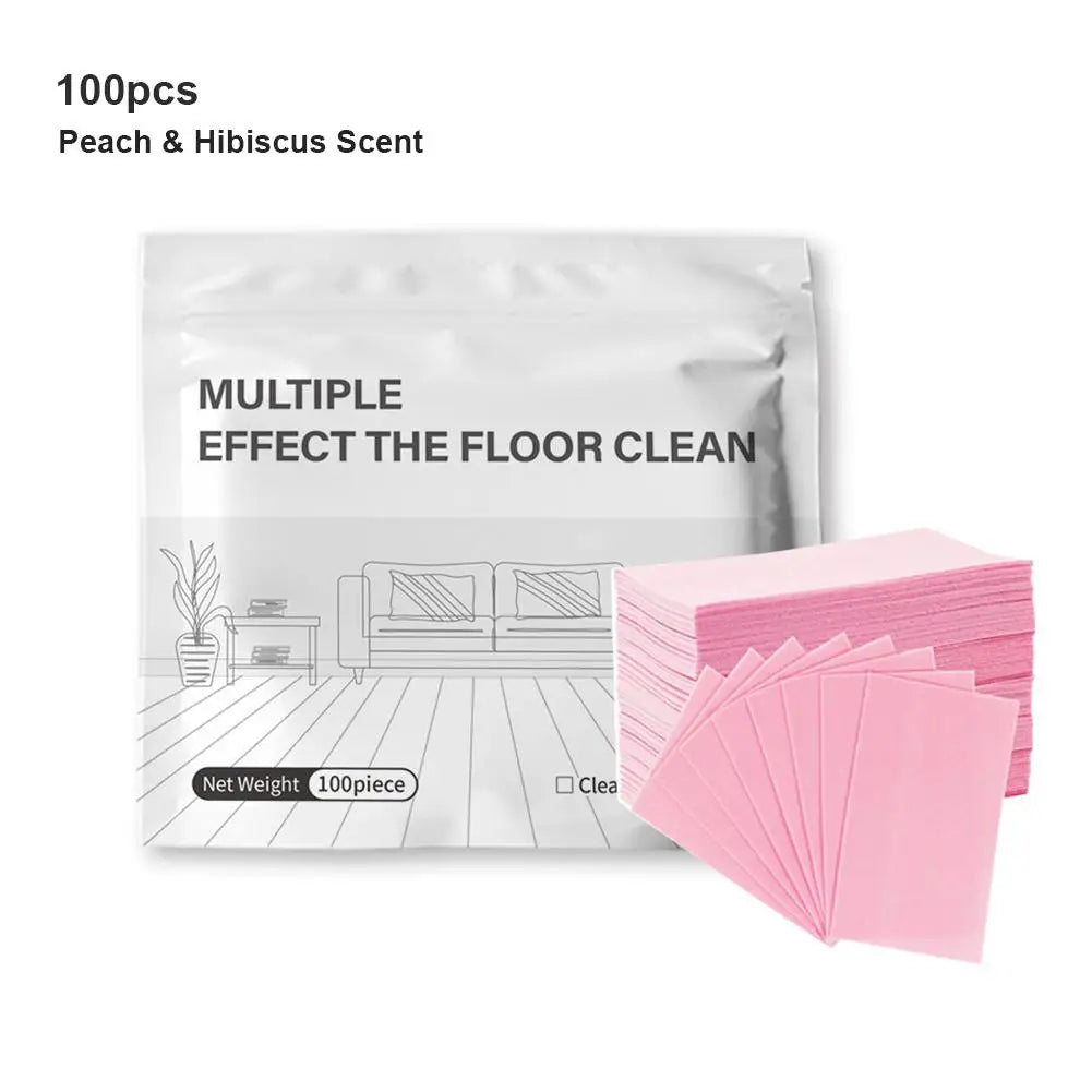 100PCS Water-Soluble Floor Cleaner Tablets Sterilizing Fragrant Remove Yellow Dirt Multi-Purpose Cleaning Sheets for Bathroom Oasis Select 05