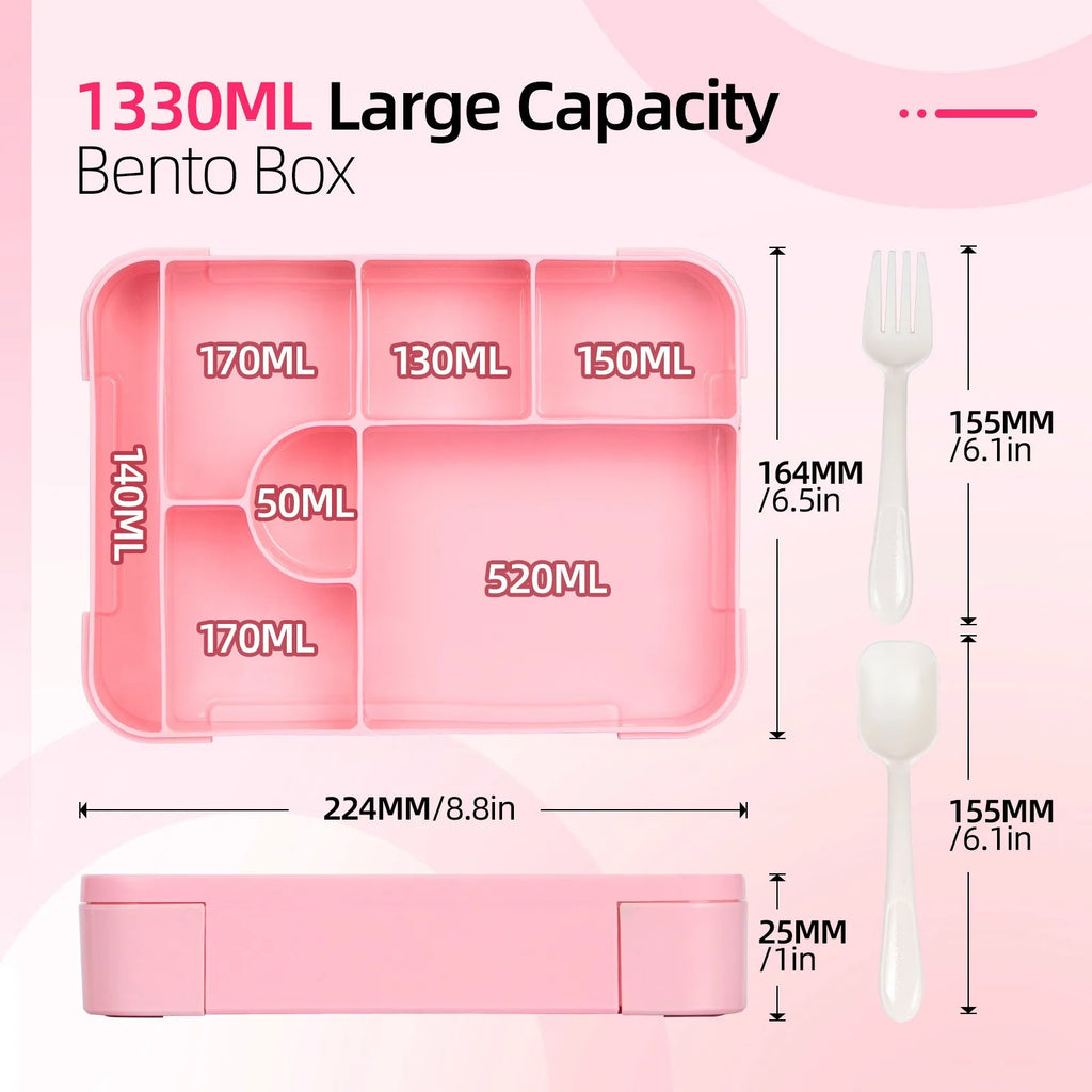 Kids Leakproof Divided Bento Lunch Box – Microwave Safe Kids Bento Lunch Box Oasis Select
