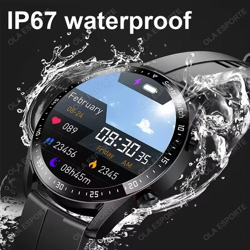 ECG & PPG Bluetooth Smart Watch – GPS, Heart Rate, IP67