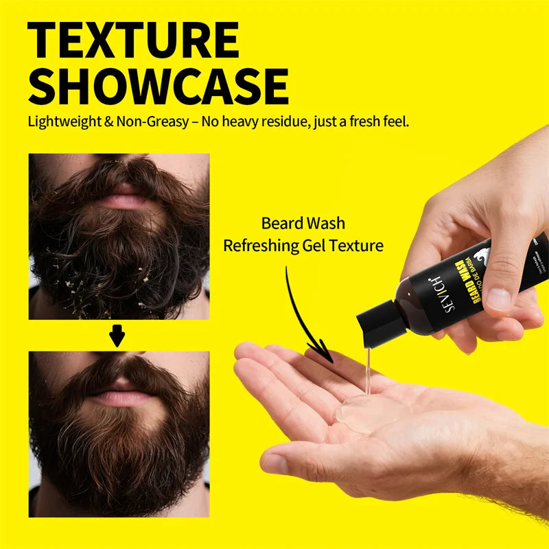 Beard Growth Shampoo Natural Beard Care Set for Men Beard Hair Enhancer Styling Moisturizing Beard Conditioner Beard Care Kit Oasis Select