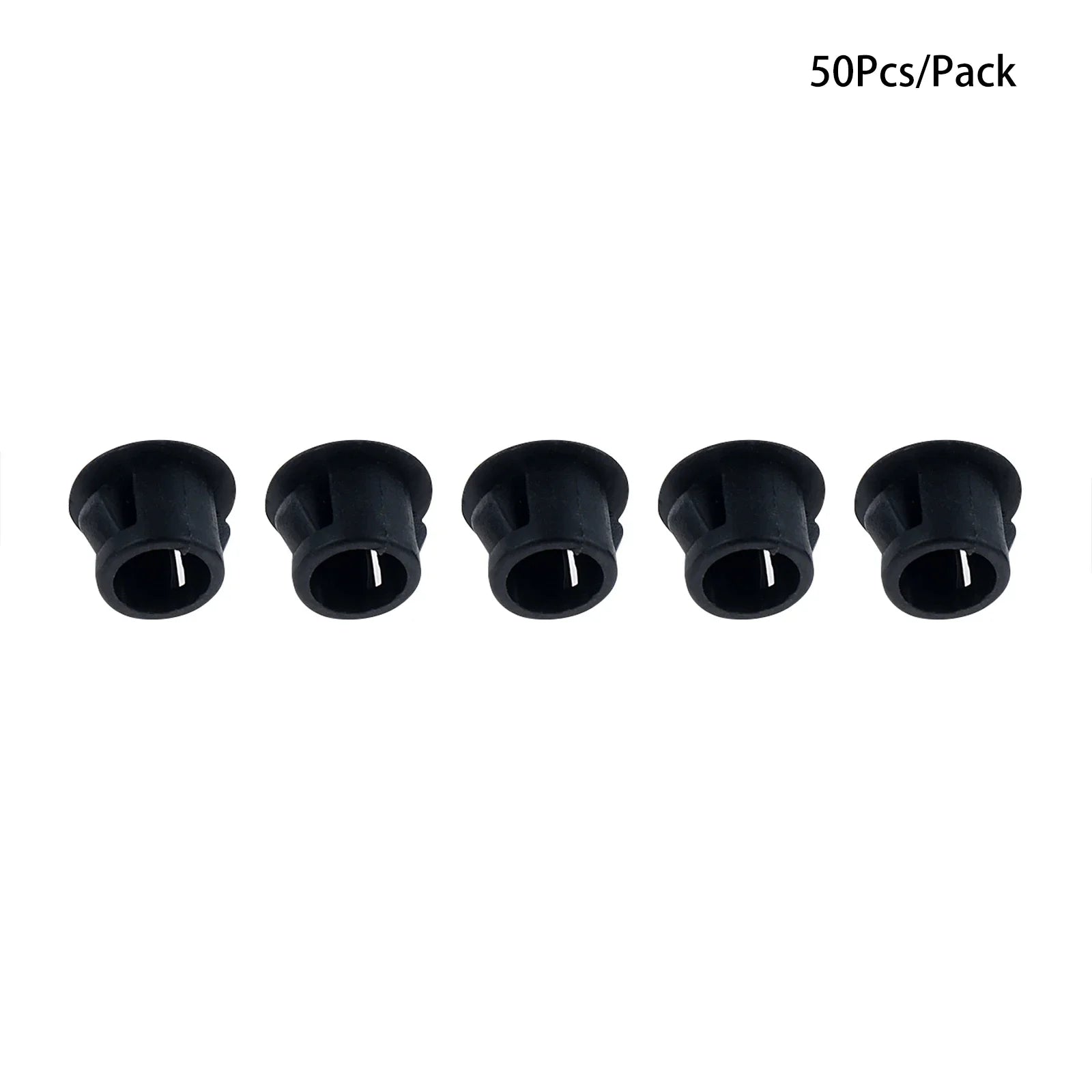 50Pcs Plastic Blanking End Caps Hole Plugs 5mm–32mm Black/White