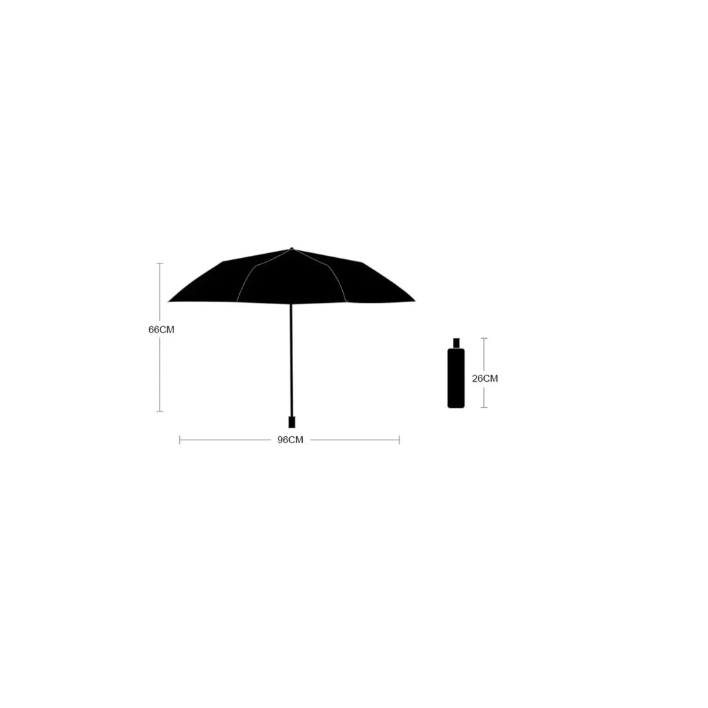 Travel Portable Mini Sun & Rain Folding Anti UV Umbrella, Compact Umbrella for Car, Lightweight UV Protection Windproof Umbrella Oasis Select