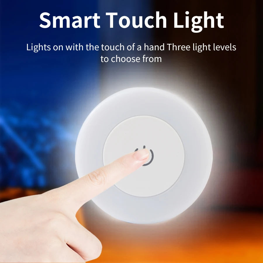 Wireless Rechargeable LED Night Light – Touch Sensor Lamp LED Night Light Oasis Select