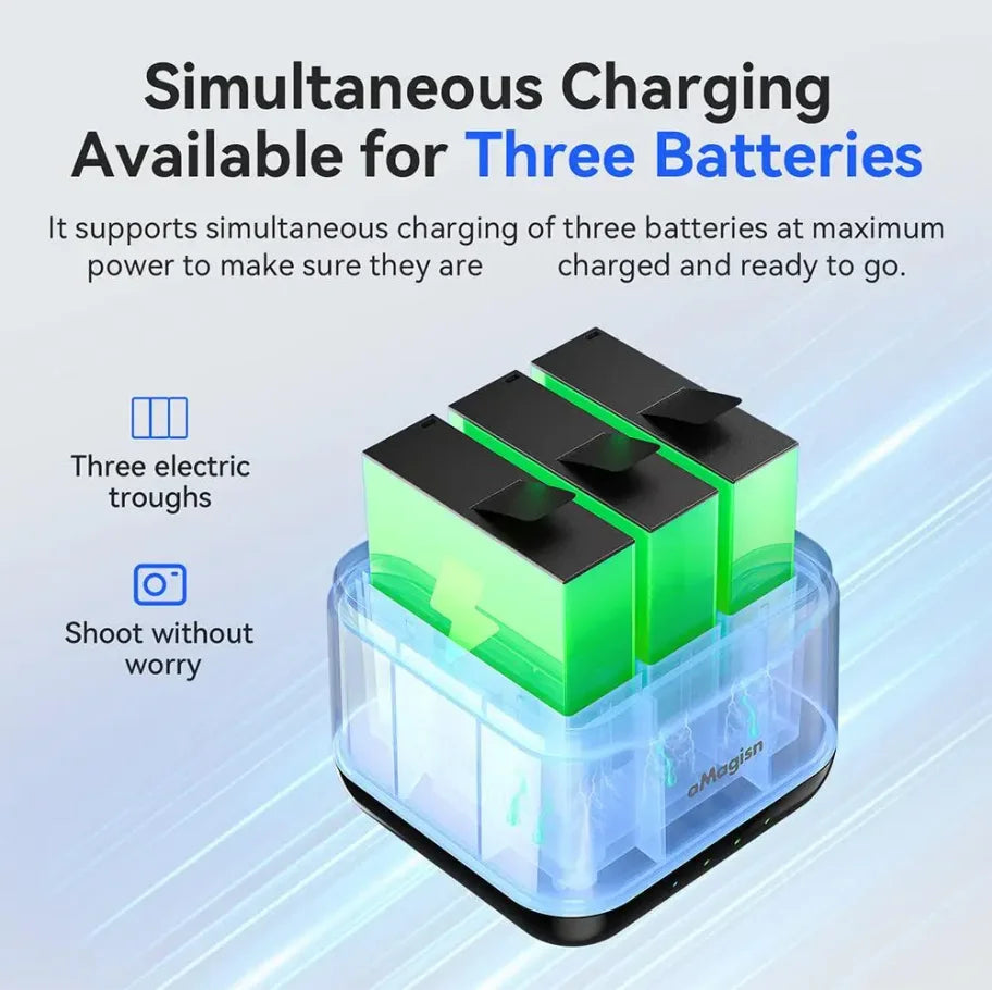 Insta360 Ace Pro 2 Triple Battery Charging Hub | USB-C 5V/3A
