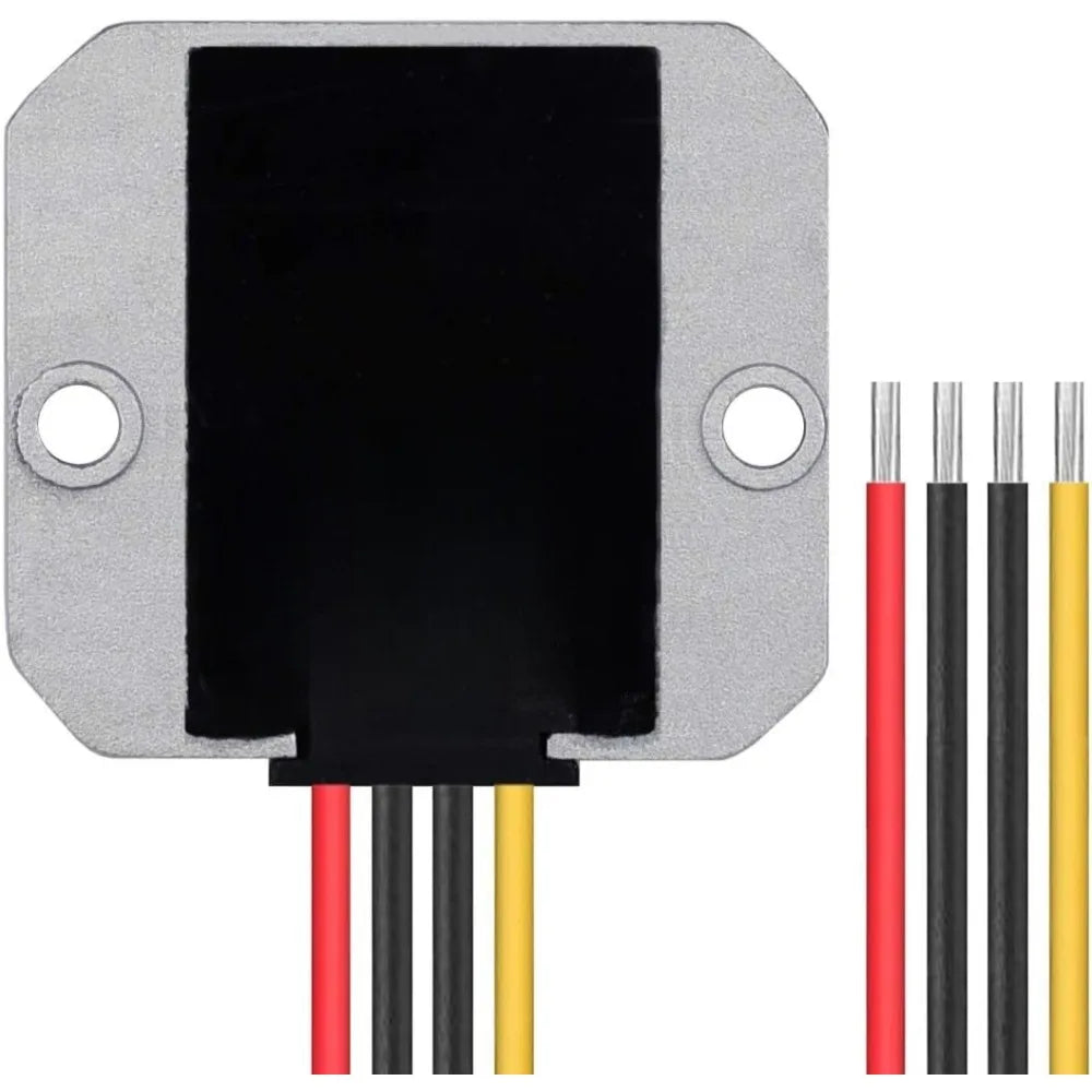 DC 8V-40V to 12V 10A Automatic Buck/Boost Converter Voltage Reducer Waterproof Regulated Power Supply for Golf Cart Club Car Oasis Select