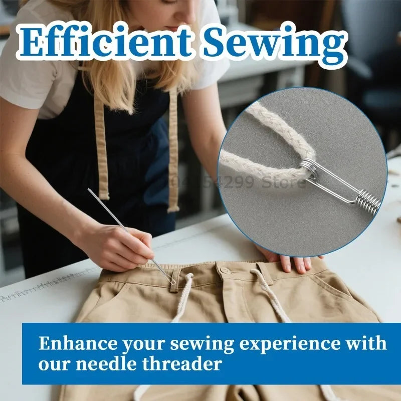 Rope Threading Tool Bendable Spring Drawstring Threader Clip Drawstring Thread Multi Functional DIY Sewing Accessories Oasis Select