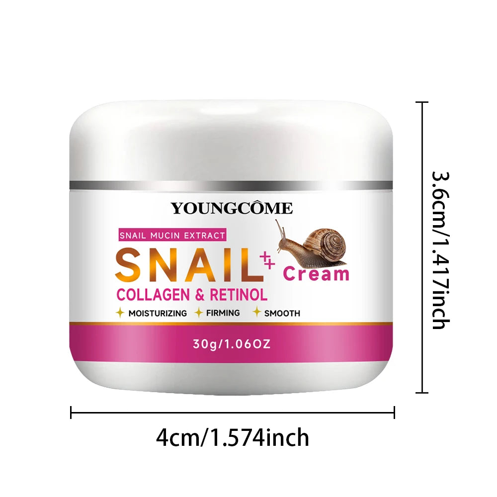 YOUNGCOME Snail Mucin Collagen Anti-Aging Day Cream 30/60g Anti-Aging Face Cream Oasis Select 30G