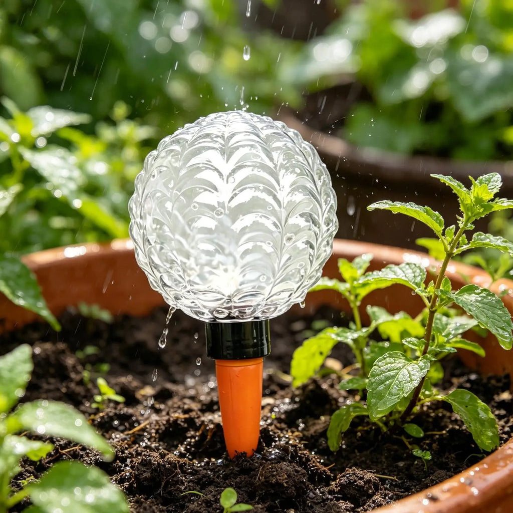 1PC Plastic Automatic Plant Watering Bulbs 300ml Globes Shape Self Watering Device Drip Irrigation System for Potted Plants Oasis Select