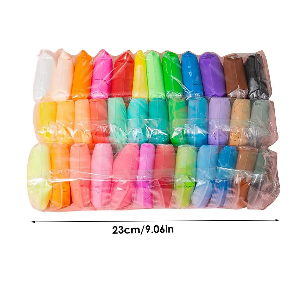 12/24/36 Colors Air Dry Clay Super Light Modeling Clay DIY Crafts with Tools Soft Creative Educational Toys for Kids Gifts Oasis Select 36pcs