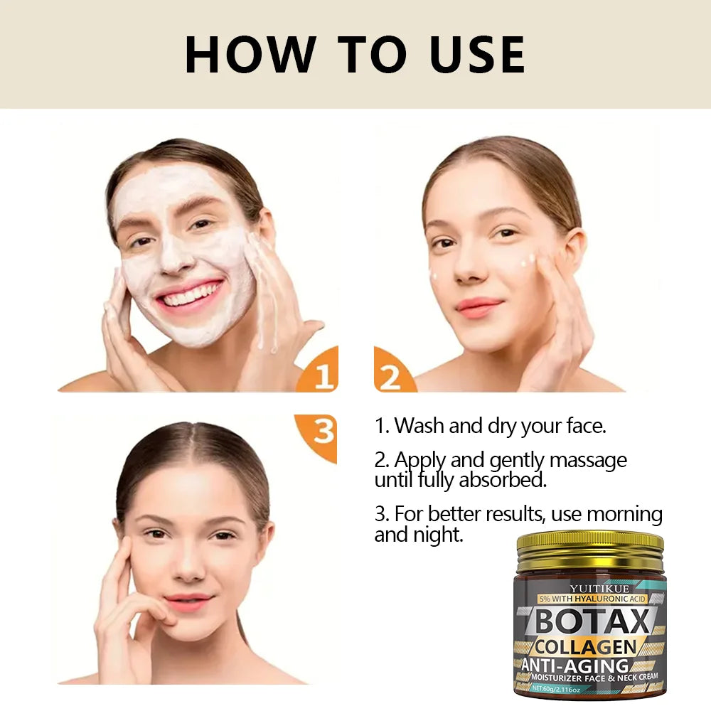 YUITIKUE Anti-Aging Face Cream – Collagen, Hyaluronic Acid 60g