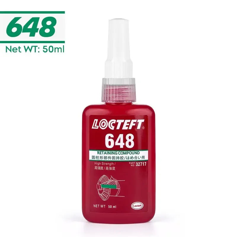 1pc 50ml Threadlocker Screw Glue Quickly Cured Thread Locking Agent Anaerobic Adhesive Corrosion-Resistant Anti-Loosening Glue Oasis Select 648