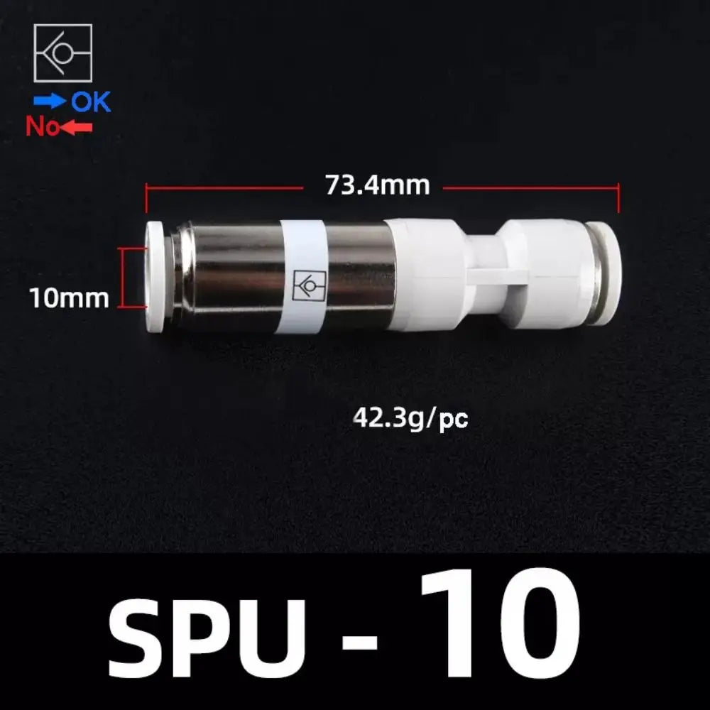 High Quality SPV SPU Pneumatic Pipe Control Valve Non-Reversing 4mm 6mm 8mm Pneumatic Pipe Connector Durable One Way Check Valve Oasis Select SPU 10 Other