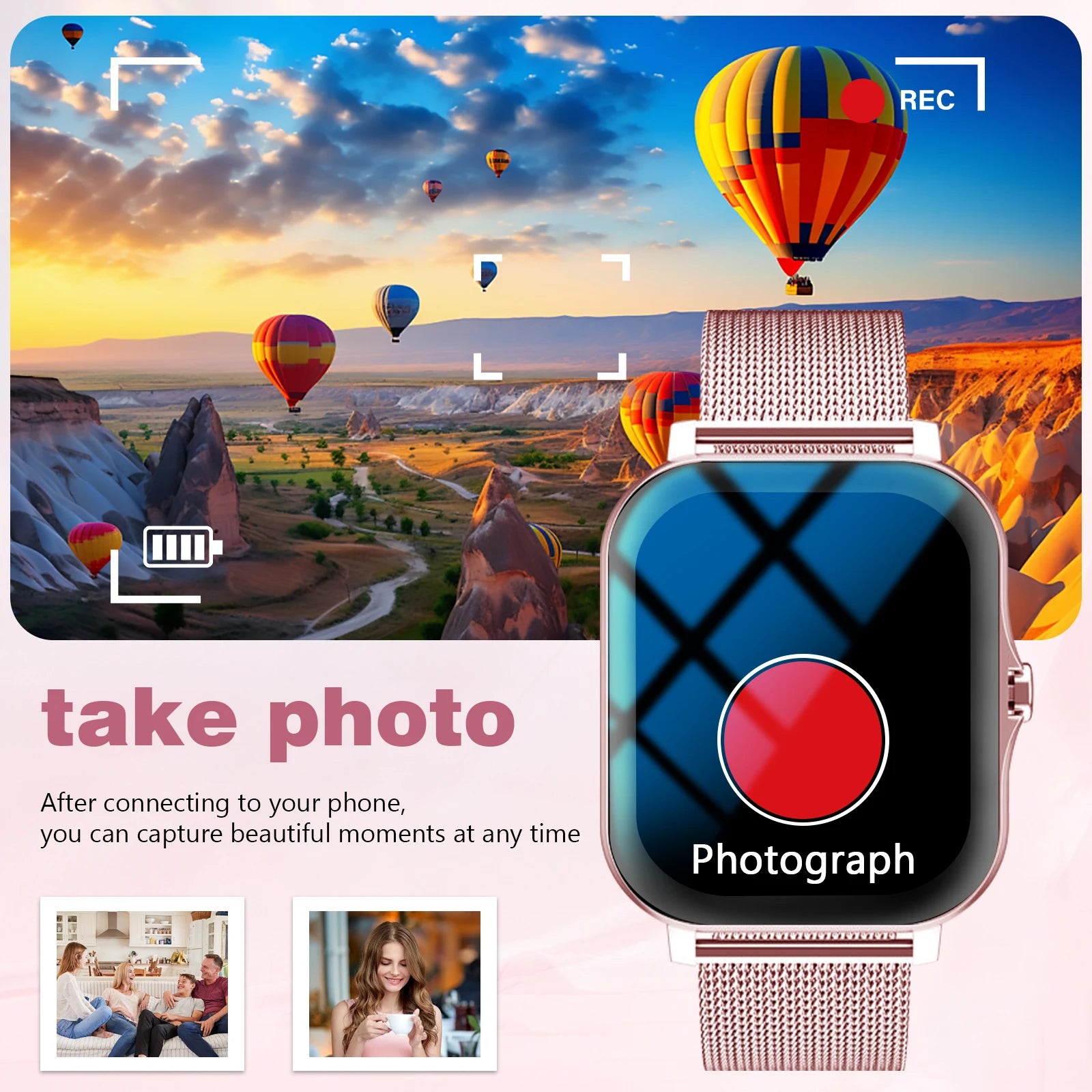 LOMAXFR Smart Watch – Bluetooth Calling, Fitness & Music