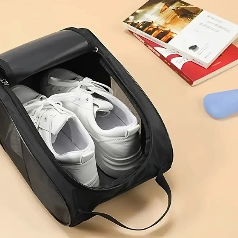 Breathable Portable Golf Shoe Bag Lightweight Oxford Cloth Handbag Dustproof Sports Carrier for Football Tennis Shoes Oasis Select