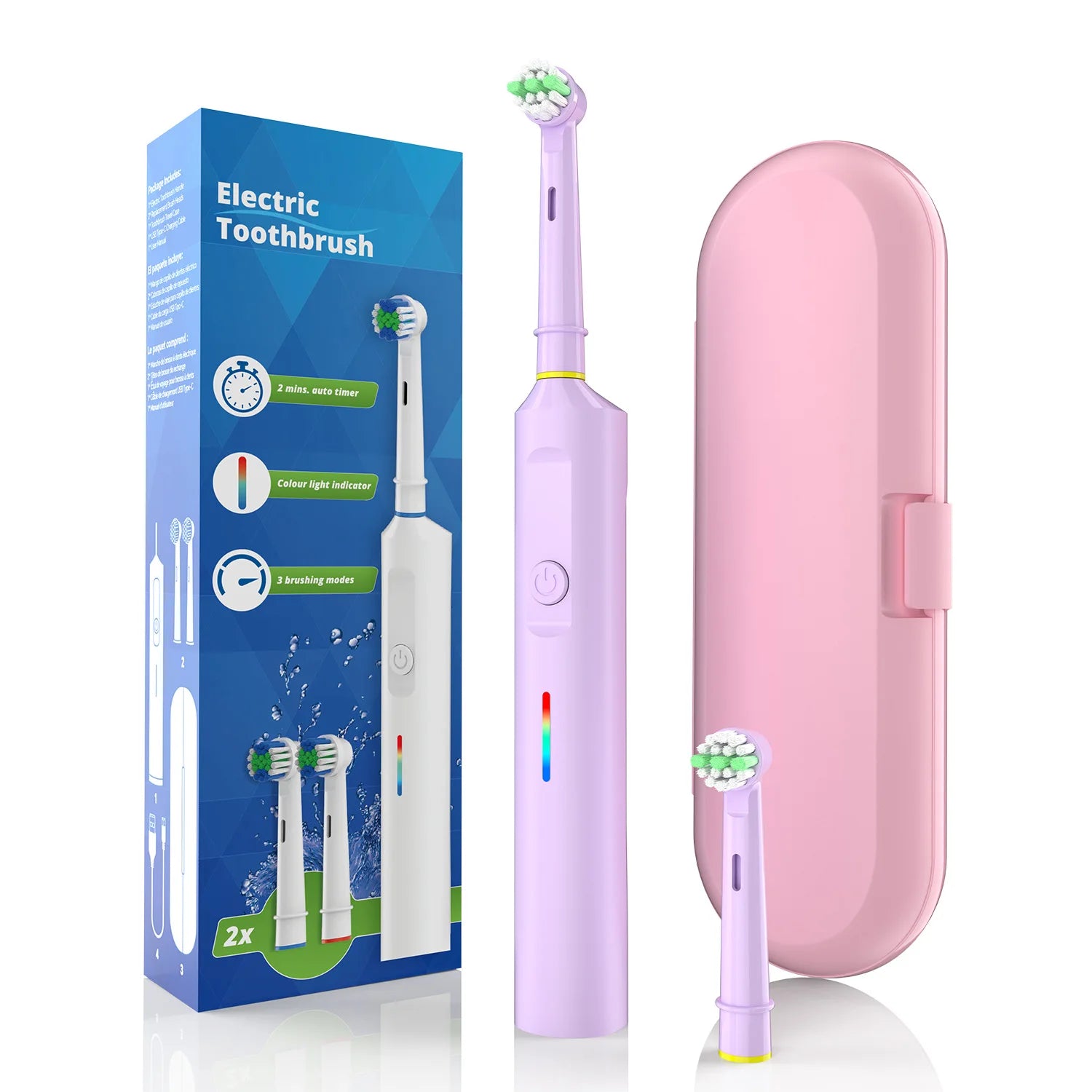 URGGU Rotating Electric Toothbrush | Oral B Compatible, USB-C