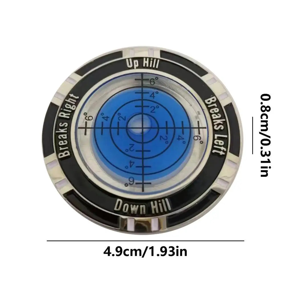 Putt Green Reader Poratble Golf Putting Tool For Golfer Golf Ball Marker High Precision Level Green Reading Aid Golf Accessories Oasis Select Blue