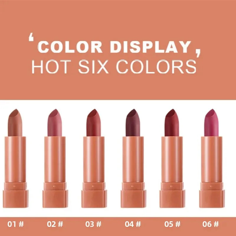 Dragon Ranee 6-Piece Matte Lipstick Set – Waterproof & Vibrant