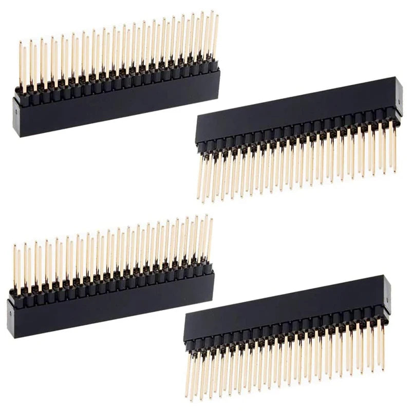 2 x 20(40 Pin) Stacking Header for A+/B+/Pi 2/Pi 3 Extra Tall Header (Pack of 4) Oasis Select Default Title